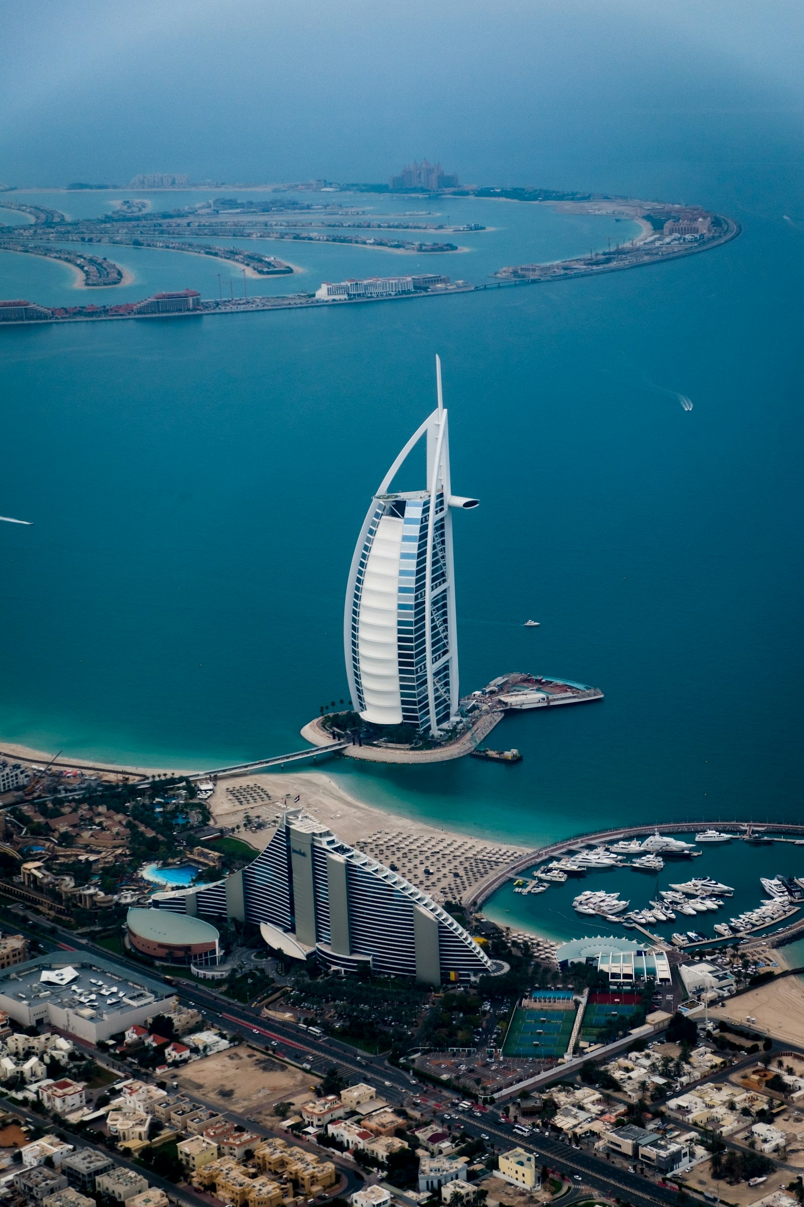 Dubai coastline and Burj Al Arab